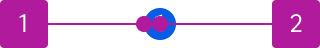 Anatomy diagram numbering two elements of a badge