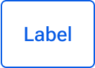A button with a transparent background, blue border, and blue label text