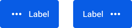 Two buttons include icons and labels. The left button positions the icon to the left of the label. The right button positions the icon to the right of the label.