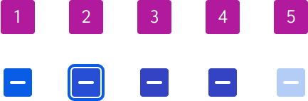The indeterminate checkbox includes enabled, focus, hover, active, disabled, and pending states.