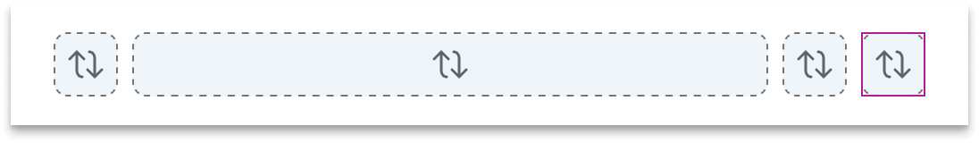 A blue rectangle highlights the position of the right slot in relationship to three additional slots to its left.