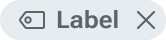 A tag in its enabled state