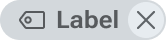 A tag in its hover state