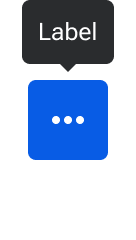 A tooltip is positioned above and horizontally-centered with an icon-only button.