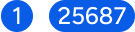 A single-character badge forms a perfect circle. To the right of it, a badge with five characters expands to form a pill shape.