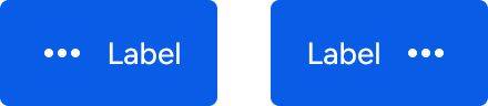 Two buttons include icons and labels. The left button positions the icon to the left of the label. The right button positions the icon to the right of the label.