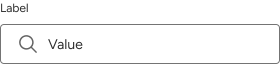 An input includes a label and a field with sample value text. The field has top and bottom padding that is roughly equal to the line-height of the value.