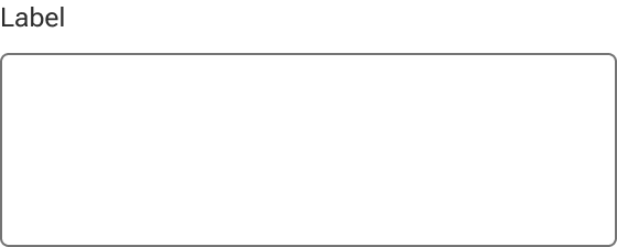 A textarea is displayed with only a label and the input field visible.