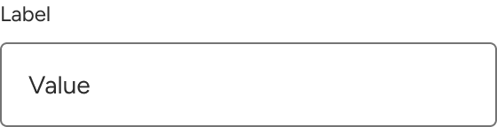 An input includes an indicator styled as a red asterisk to the right of the label.