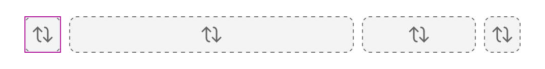 A blue rectangle highlights the position of the left slot in relationship to three additional slots to its right.