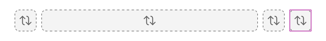 A blue rectangle highlights the position of the right slot in relationship to three additional slots to its left.