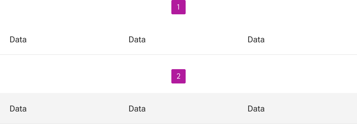 The table row includes enabled and hover states.