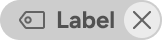 A tag in its active state