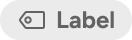 A tag with an icon preceding the label