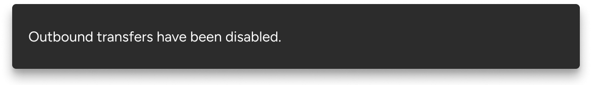 The informational message 'Servers will be down for maintenance next Sunday' is placed within a neutral notification.