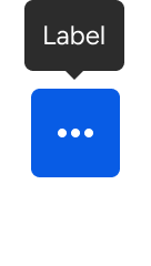 A tooltip is positioned above and horizontally-centered with an icon-only button.